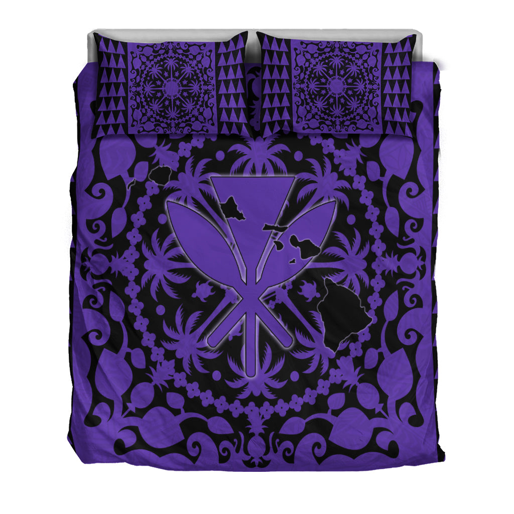 Hawaii Bedding Set Kanaka Maoli No.3 Purple Style LT6 - Polynesian Pride