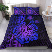 Polynesian Hibiscus Bedding Set Hawaiian Style No.3 LT6 Black - Polynesian Pride