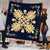 Hawaiian Quilt Maui Plant And Hibiscus Premium Quilt - Beige Indigo - AH - Polynesian Pride