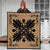 Hawaiian Quilt Maui Plant And Hibiscus Premium Quilt - Black Gold - AH - Polynesian Pride