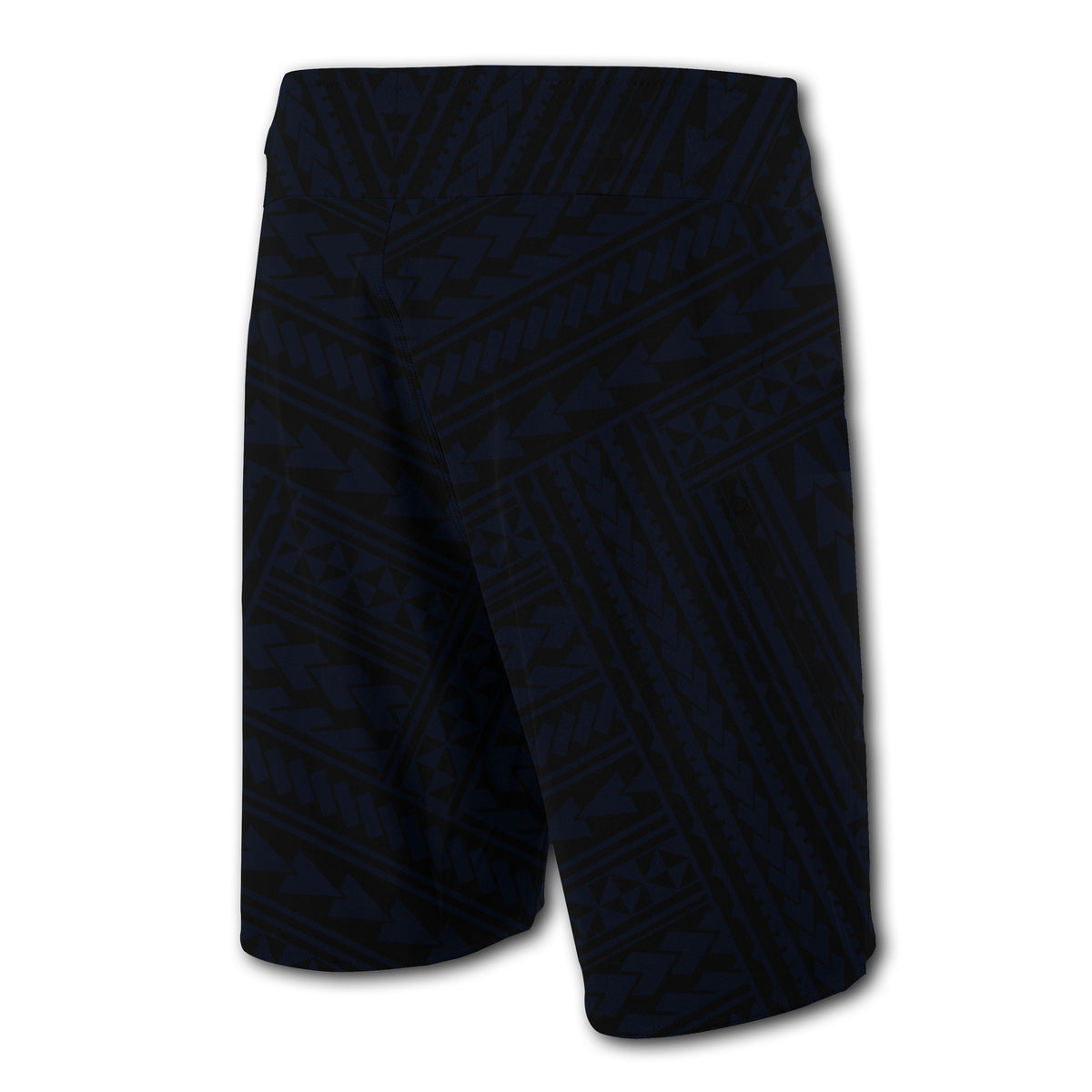 Hawaii Kakau Polynesian Hammerhead Shark Map Board Shorts - Blue - Polynesian Pride