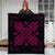 Hawaiian Quilt Maui Plant And Hibiscus Premium Quilt - Burgundy Black - AH - Polynesian Pride
