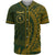 Chuuk Baseball Shirt - Green Wings Style Unisex Gold - Polynesian Pride