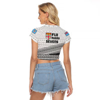 Fiji Sevens Rugby Raglan Cropped T Shirt Fijian 7s Tapa Polynesian Art LT14 - Polynesian Pride
