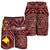 Papua New Guinea Personalised Men's Short - Flag With Polynesian Patterns (Red) - Polynesian Pride