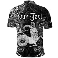 Custom Capricorn Zodiac Polynesian Polo Shirt Unique Style Black LT8 - Polynesian Pride