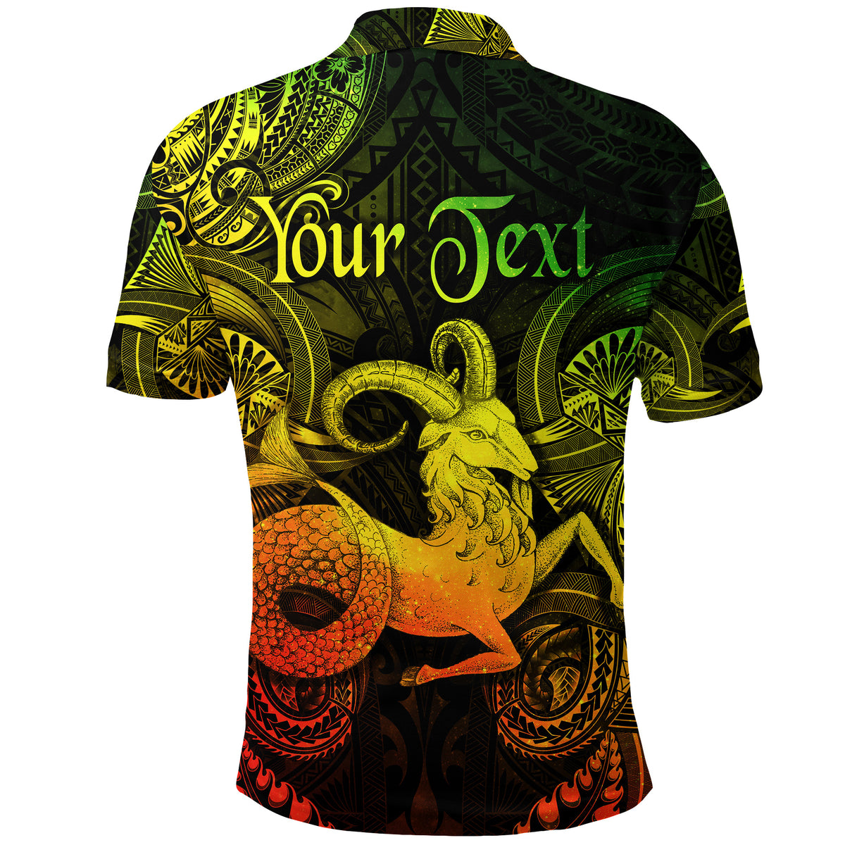 Custom Capricorn Zodiac Polynesian Polo Shirt Unique Style Reggae LT8 - Polynesian Pride
