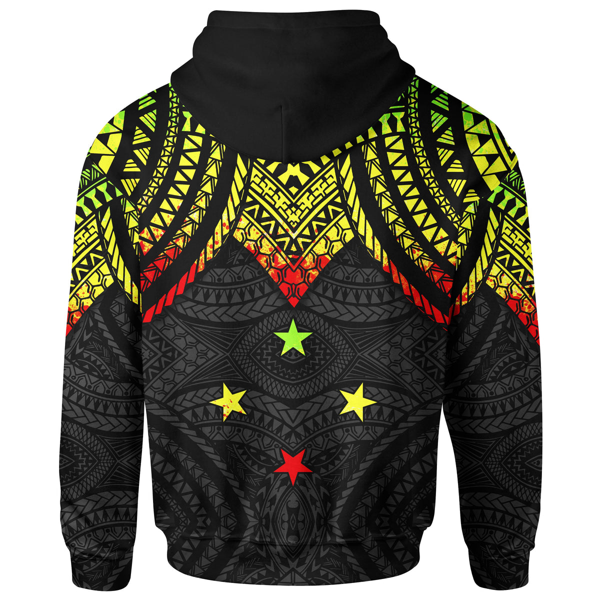 Pohnpei Hoodie Micronesian Pattern Armor Style - Polynesian Pride