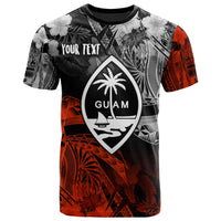 Guam Polynesian Custom T Shirt Vintage Polynesian Unisex Red - Polynesian Pride