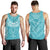Hawaiian Kanaka Map Football Jersey Men's Tank Top - Cyan - Roger Style - AH Cyan - Polynesian Pride
