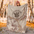 Niue Premium Blanket - Hibiscus Flowers Vintage Style - Polynesian Pride
