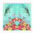 Three Turtle And Hibiscus Window Curtain( Two Piece) One Size 50"x96"(Two Piece) Turquoise - Polynesian Pride