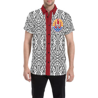 Tahiti Shirt - Polynesian Short Sleeve Style Tahiti Red - Polynesian Pride