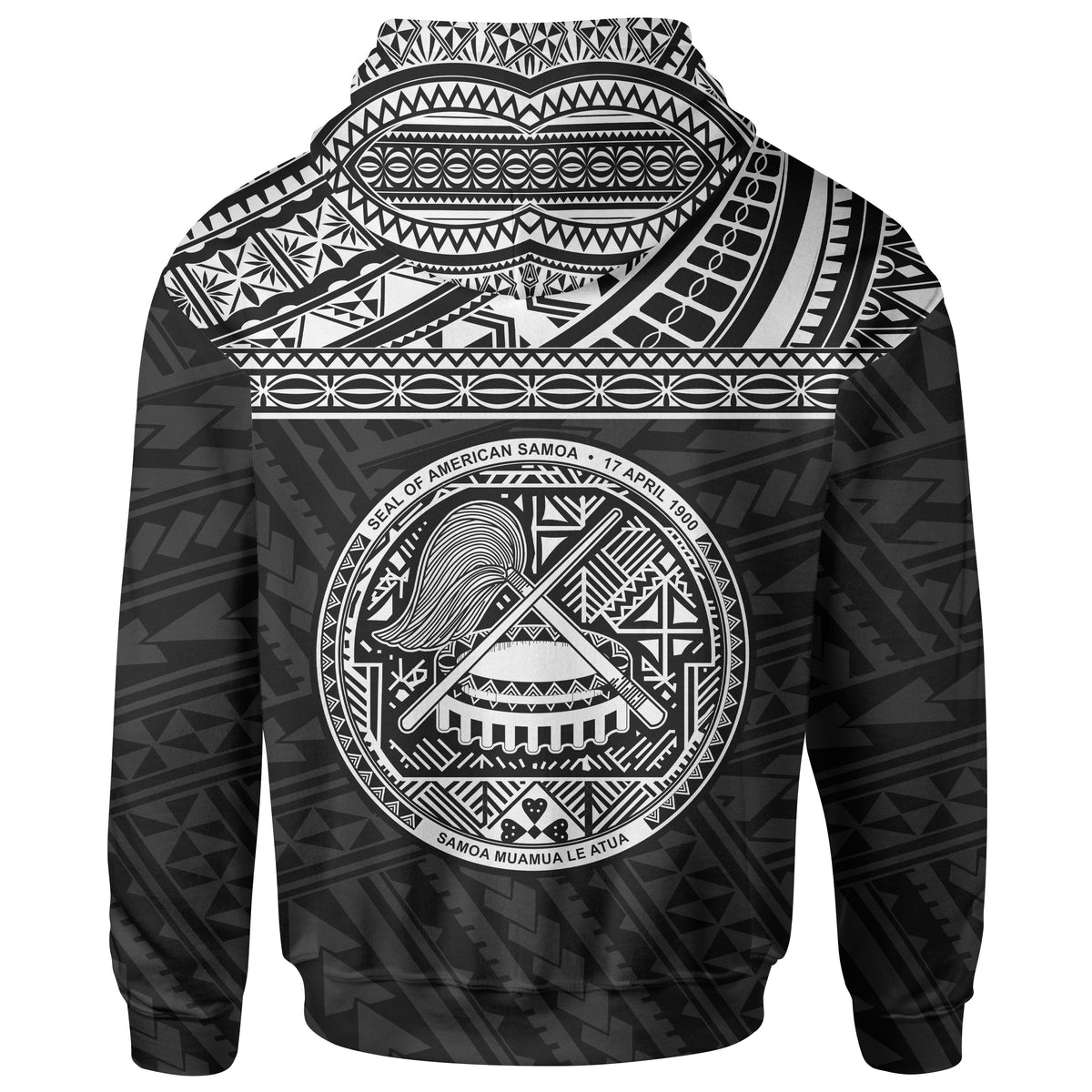 American Samoa Hoodie Nua Seetaga Polynesian Patterns - Polynesian Pride