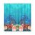 Window Curtain( Two Piece) Hibiscus Polynesian 2 One Size 52"x108"(Two Piece) Blue - Polynesian Pride