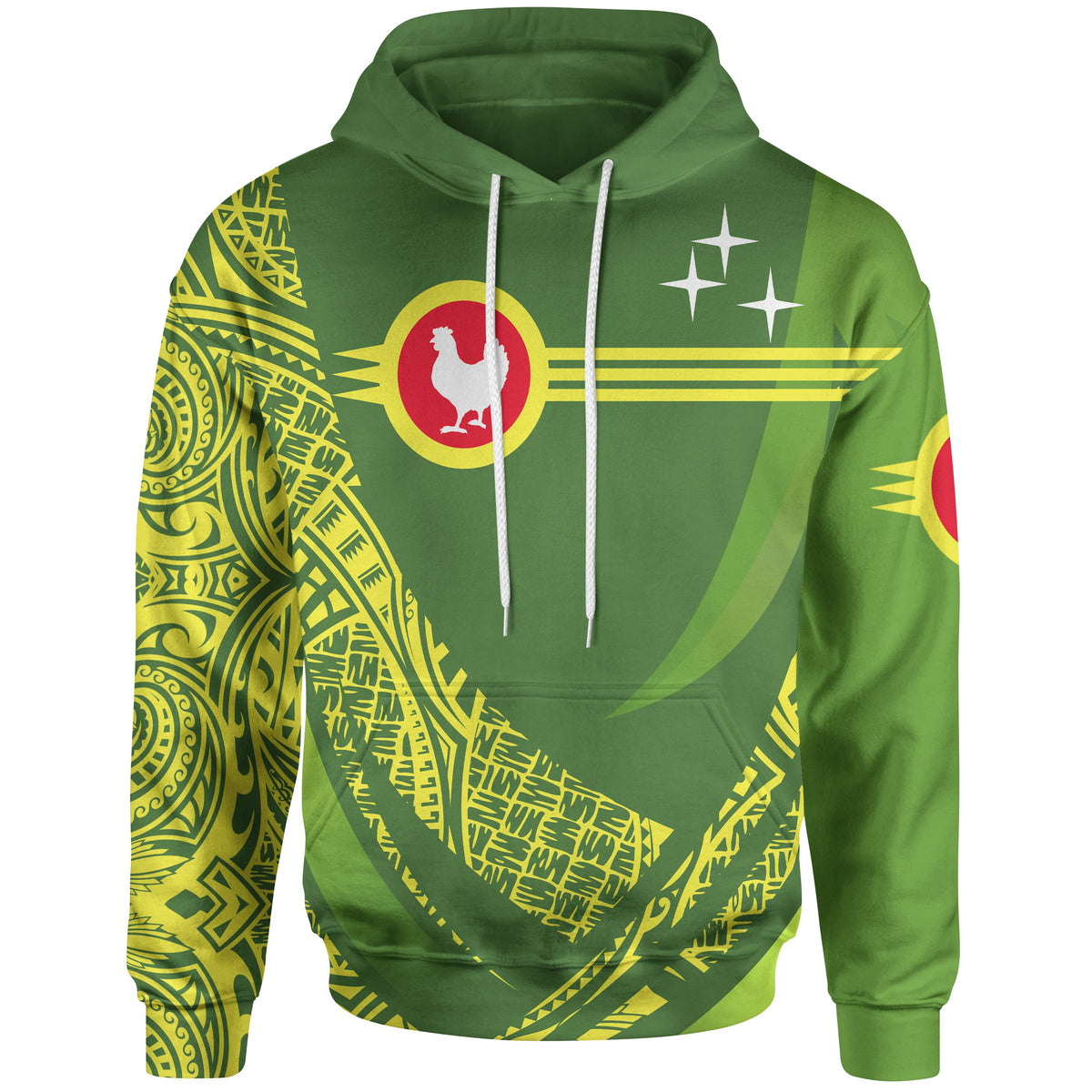American Samoa Hoodie Manua Cession Sport Style Unisex Green - Polynesian Pride