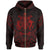Solomon Islands Zip Hoodie Solomon Islands Seal Red Tribal Patterns Unisex White - Polynesian Pride