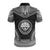 Federated States of Micronesia Custom Polo Shirt FSM Seal Polynesian Chief Tattoo Black Version - Polynesian Pride