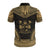 Fiji Custom Polo Shirt Viti Coat Of Arms Polynesian Chief Tattoo Gold Version - Polynesian Pride