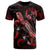 Tonga Polynesian T Shirt Turtle With Blooming Hibiscus Red Unisex Red - Polynesian Pride