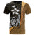Guam Polynesian Custom T Shirt Gold Turtle with Hook Unisex Gold - Polynesian Pride
