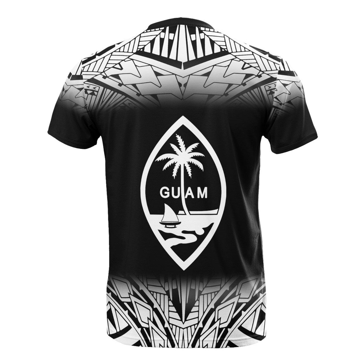 Guam T Shirt Polynesian Fog Black Style - Polynesian Pride