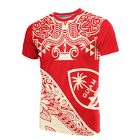 Guam T Shirt Polynesian Pattern Red Color Unisex Red - Polynesian Pride