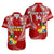 Custom Tonga Rugby Matching Dress and Hawaiian Shirt Mate Maa Tonga Pacific Tongan Ngatu LT14 - Polynesian Pride
