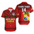 (Custom Text And Number) Tonga Rugby Matching Dress and Hawaiian Shirt Mate Maa Tonga Pacific Ngatu Black LT14 - Polynesian Pride