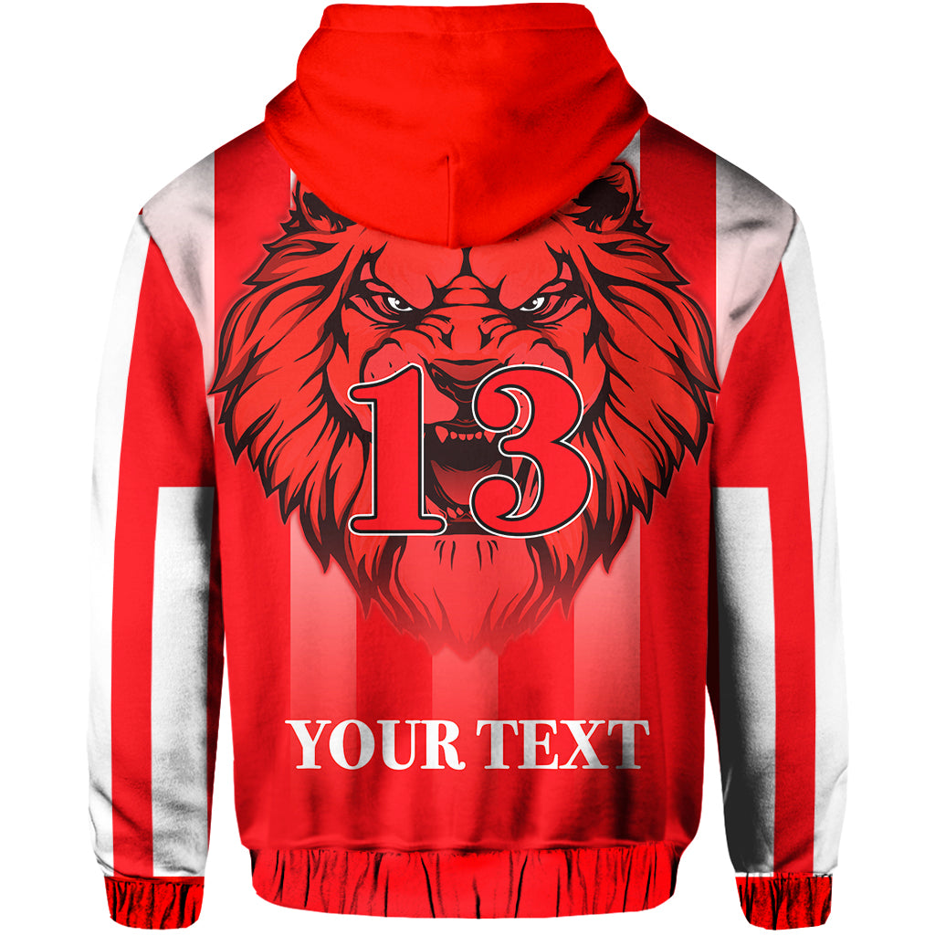 Custom LABASA FA Hoodie Football Fijian Custom Text and Number LT13 - Polynesian Pride