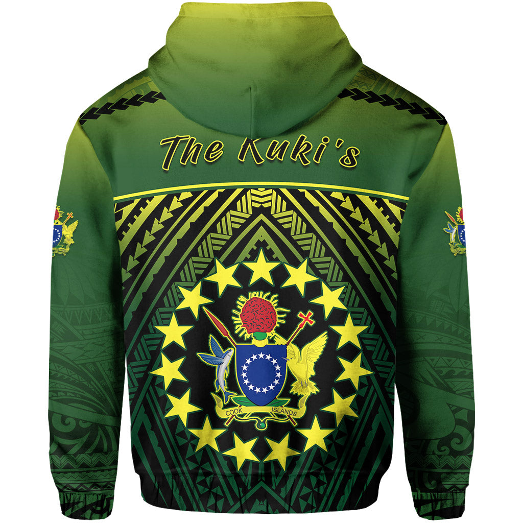 The Kukis Zip Hoodie Cook Islands Rugby LT13 - Polynesian Pride