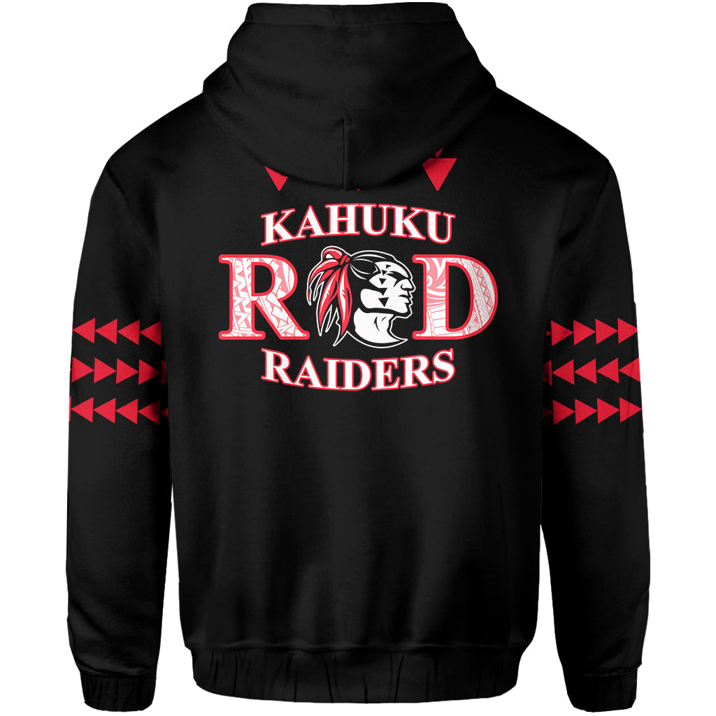 Red Raiders Hoodie Kahuku School LT13 - Polynesian Pride