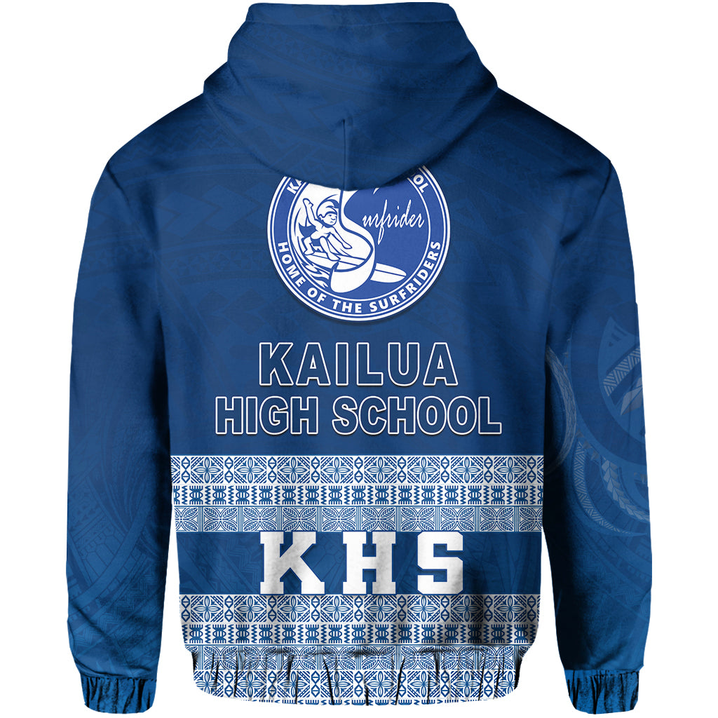 Kailua High School Hoodie KHS Hawaii Pattern LT13 - Polynesian Pride