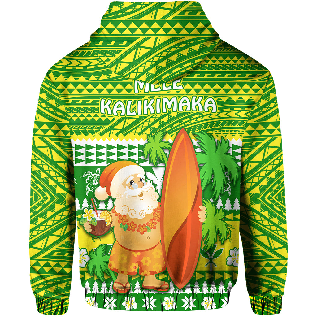 Hawaii Christmas Hoodie Polynesian Mele Kalikimaka Santa Claus LT13 - Polynesian Pride