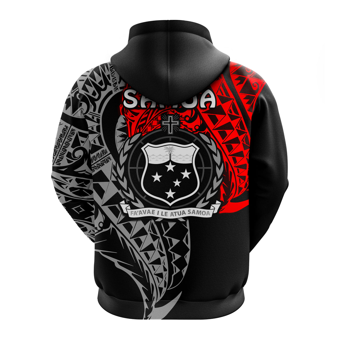 Siva Samoa Zip Hoodie Samoan Dance Mix Red Polynesian LT13 - Polynesian Pride