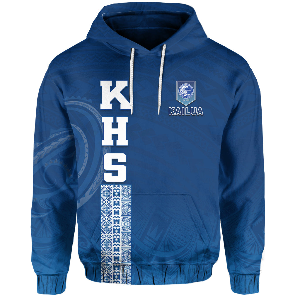 Custom Kailua High School Hoodie KHS Hawaii Pattern LT13 - Polynesian Pride
