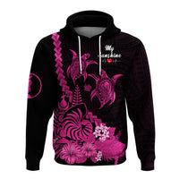 Custom New Caledonia Valentine Couple Love Hoodie My Sunshine Polynesia Turtle Pink LT14 - Polynesian Pride