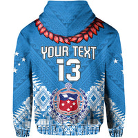 (Custom Text and Number) Toa Samoa Rugby Hoodie Manu Siva Tau Style Ulafala LT13 - Polynesian Pride