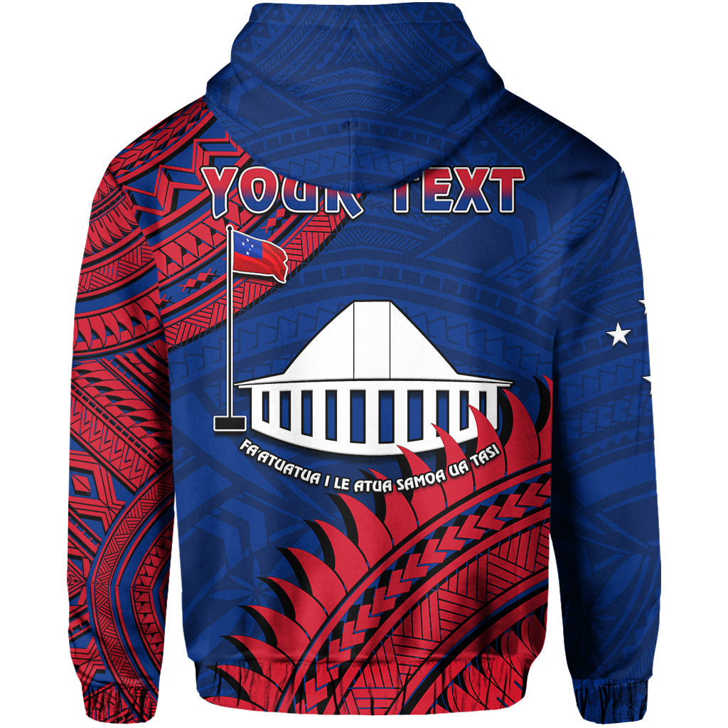 Custom F.A.S.T Samoa Hoodie Samoan Coat of Arms Polynesian Pattern LT14 - Polynesian Pride