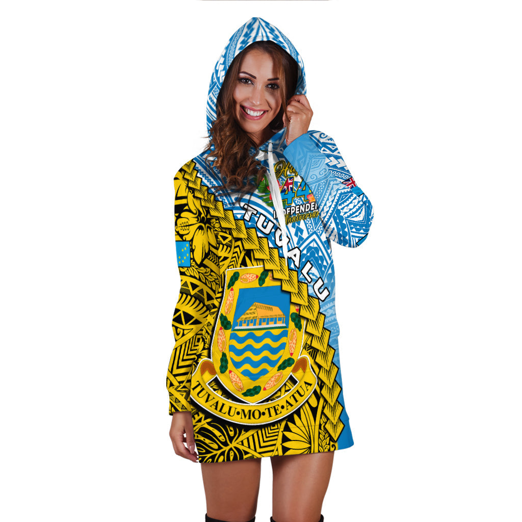 Tuvalu 1978 Hoodie Dress Happy 44th Independence Anniversary Polynesian Pattern LT14 - Polynesian Pride
