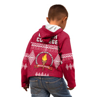 Beulah College Hoodie KID Ngatu Pattern Tonga LT13 - Polynesian Pride
