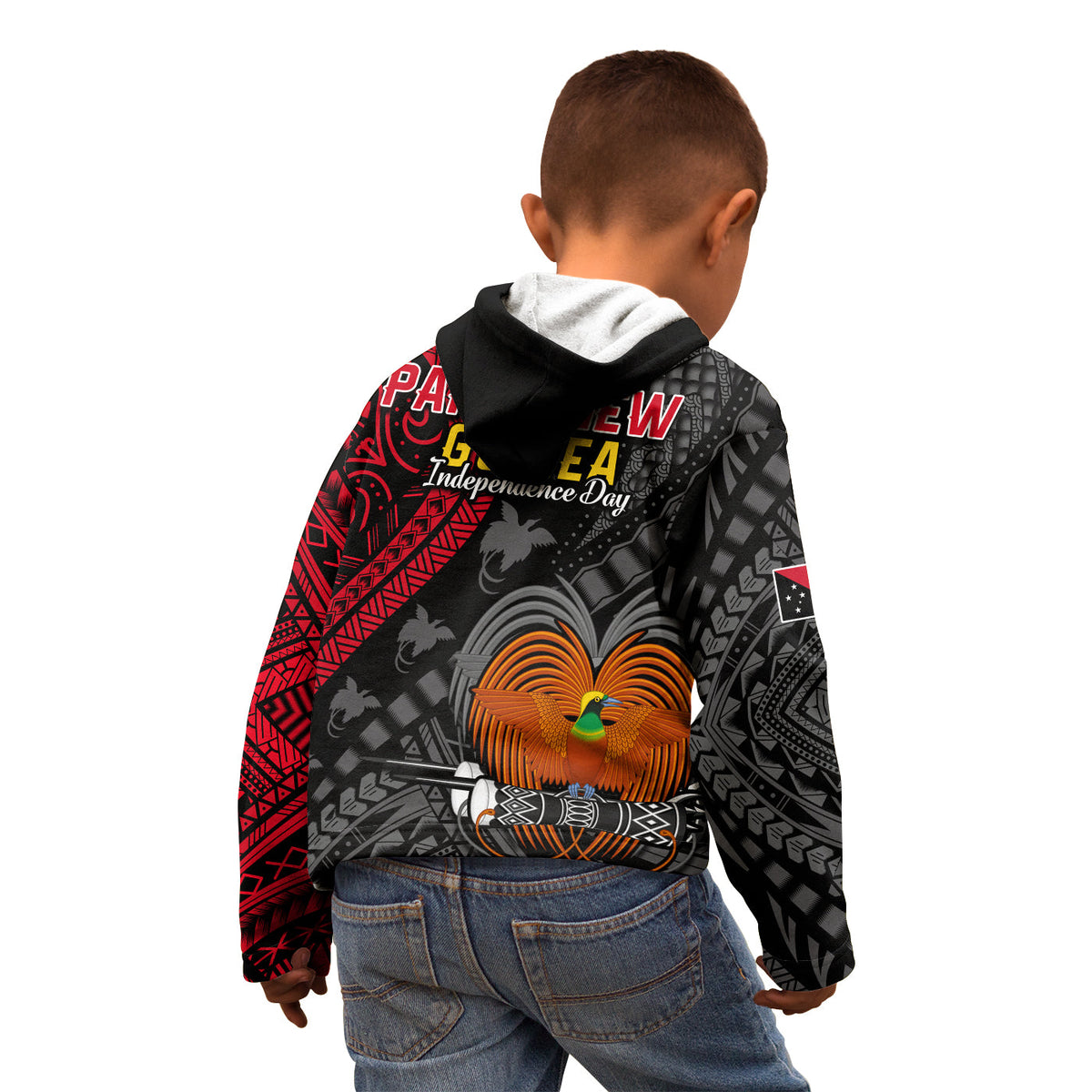 Papua New Guinea Hoodie KID Raggiana Birds Of Paradise Happy 47th Independence Day LT13 - Polynesian Pride