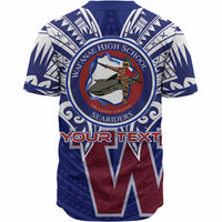 Hawaii Custom Personalised Baseball Shirt - Waianae High School Hawaiian Patterns LT10 - Polynesian Pride