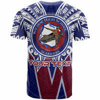 Hawaii Custom T Shirt Waianae High School Hawaiian Patterns LT10 - Polynesian Pride