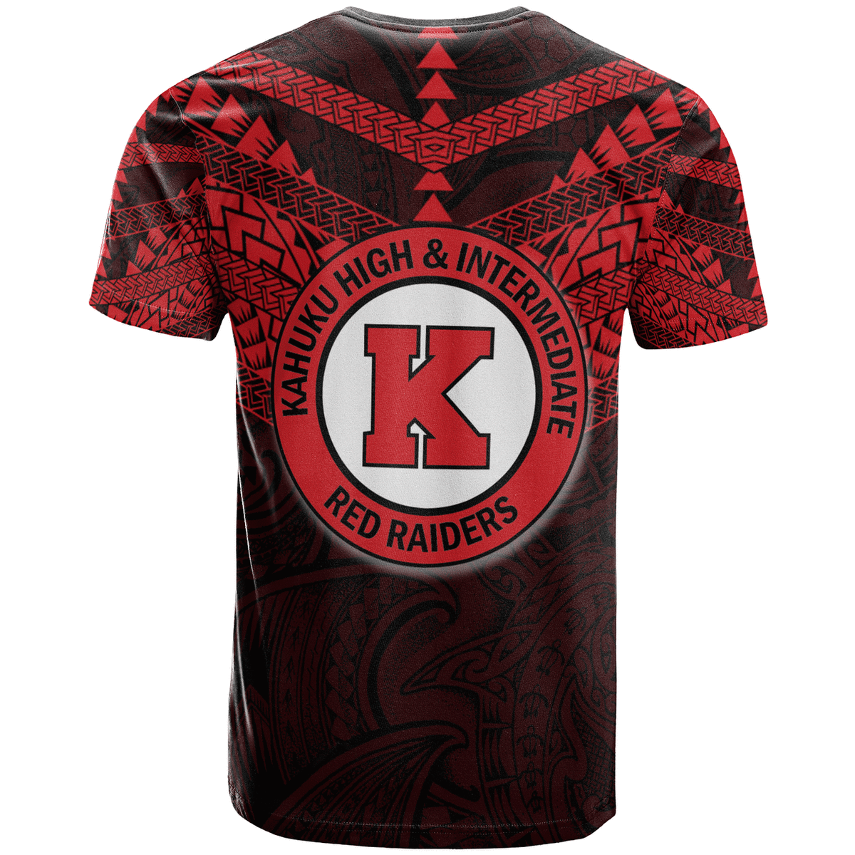 Hawaii Custom T Shirt Kahuku High and Intermediate School Logo LT10 - Polynesian Pride