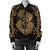 Hawaii Anchor Hibiscus Flower Vintage Bomber Jacket - AH - Gold - Polynesian Pride