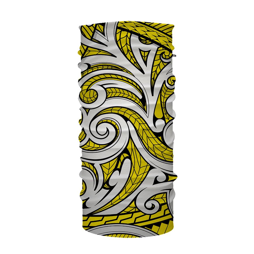 Hawaii Bandana Polynesian Maori Ethnic Ornament Yellow One Size Yellow - Polynesian Pride