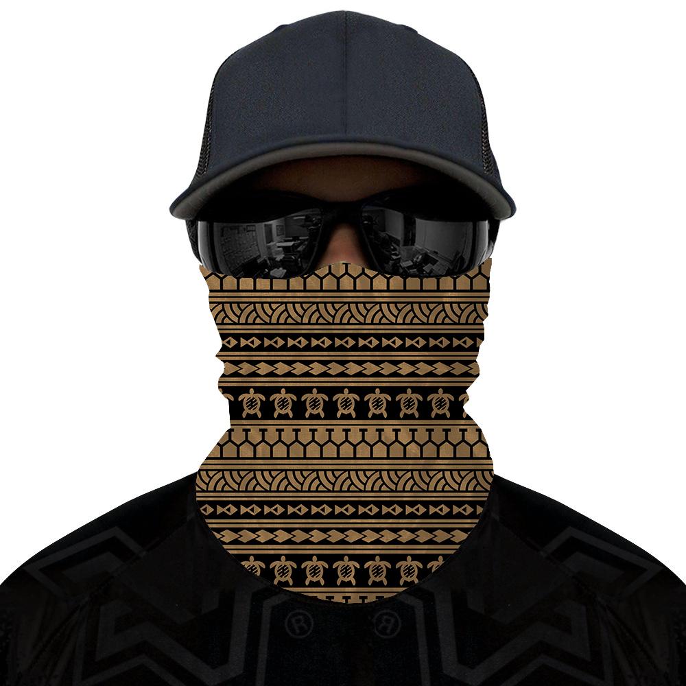 Hawaii Bandana Polynesian Tattoo Tribal Gold - Polynesian Pride