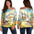 Hawaii Mordern Women's Off Shoulder Sweater - AH Black - Polynesian Pride