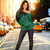 Hawaii Polynesian Turtle Women's Off Shoulder Sweater - Green - AH - Polynesian Pride